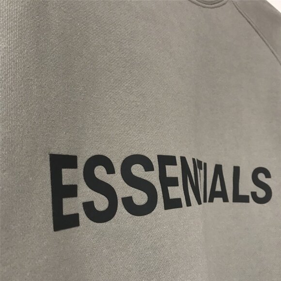 Fear of God Grey Print Crew Neck Sweatshirt - Picture 7 of 8